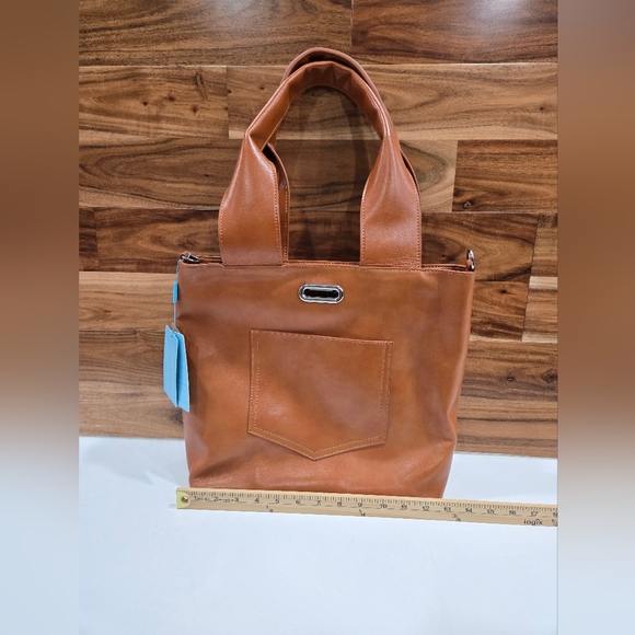 TIFFANY & FRED Paris Bag Tote Caramel color genuine Leather NEW - Picture 8 of 17